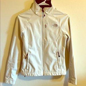 The North Face white jacket
